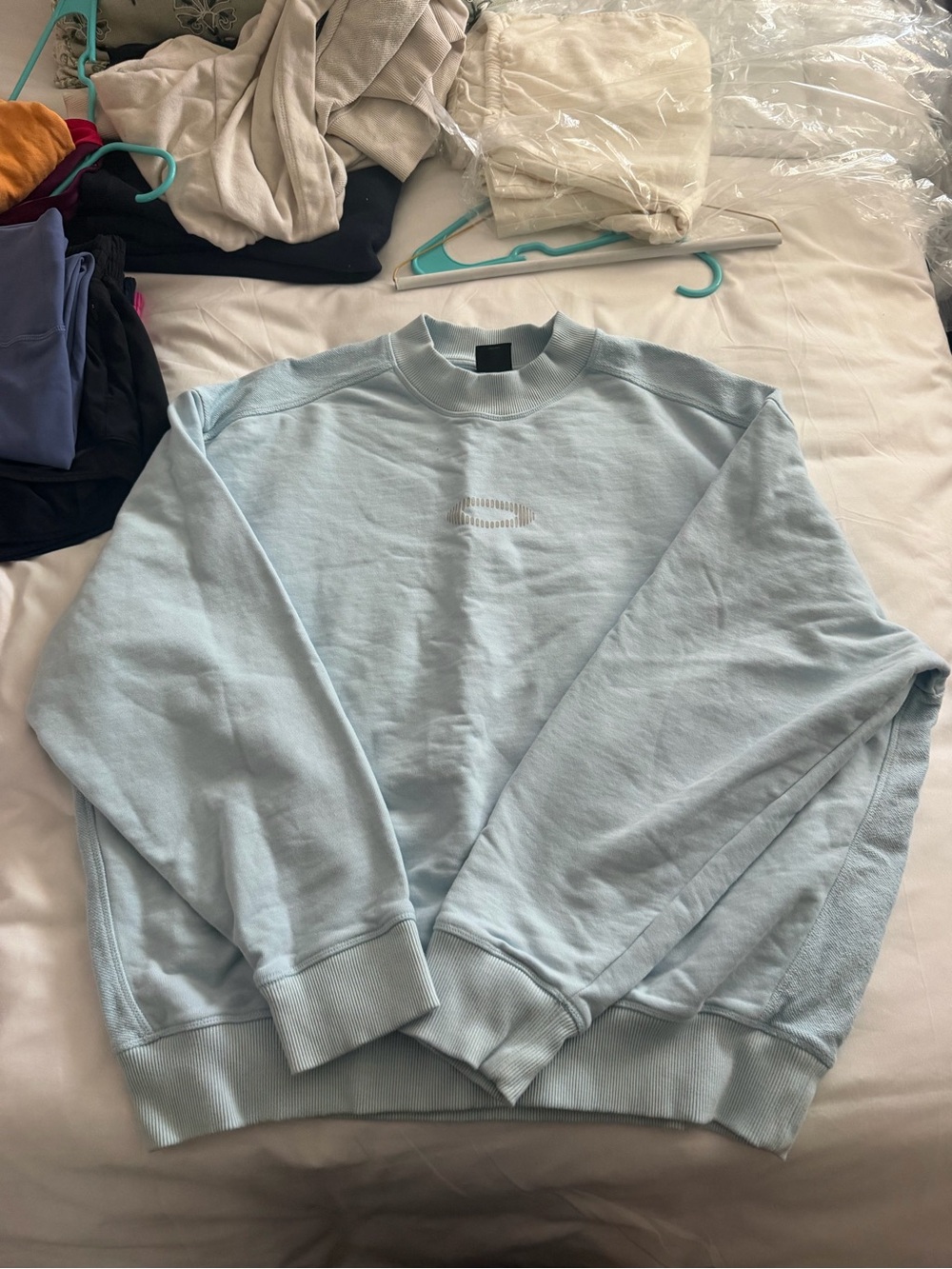 Oakley Light Blue Boxy Fit Crewneck Sweatshirt